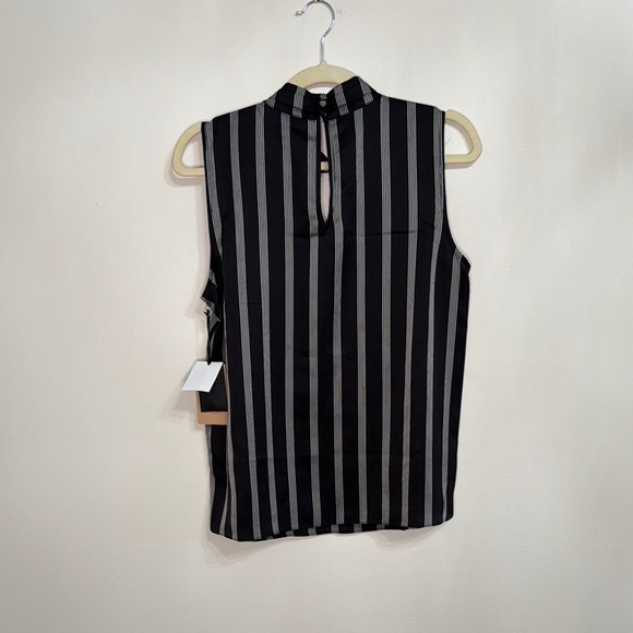 Halogen Black and White Striped Blouse NWT - Picture 6 of 8